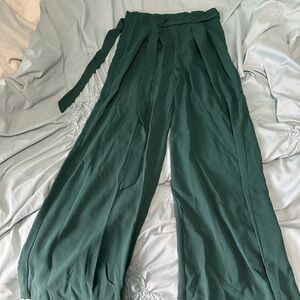 SHEIN Teal Wide-Leg Pants
